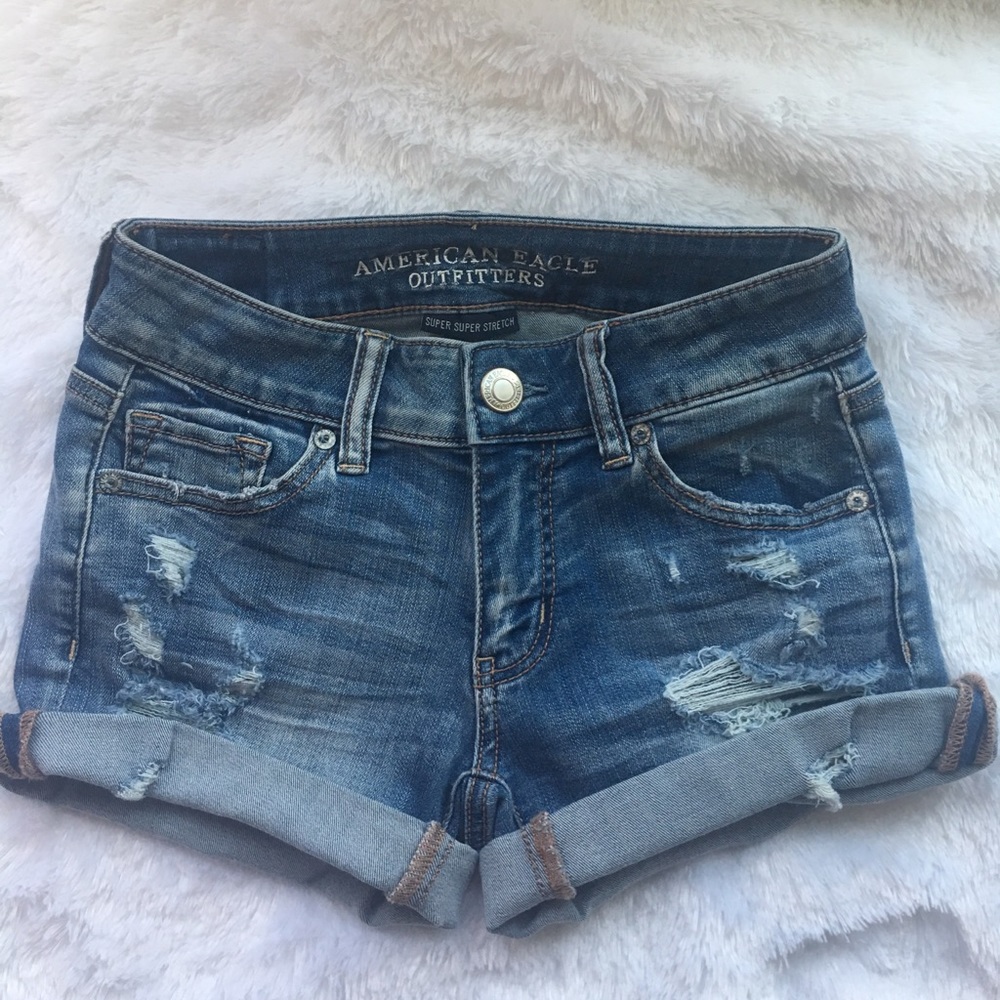 American eagle jean shorts
